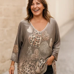Pull “Wild Heart” – Oversize Grande Taille