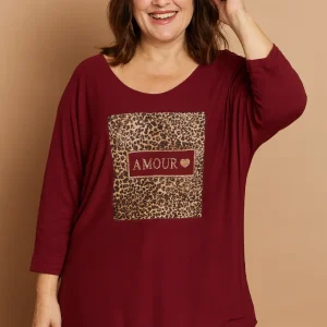 Pull Amour Sauvage Léopard – 30% Angora Oversize – Made in Italy 36-52