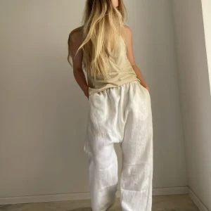 Pantalon « JO » lin écru