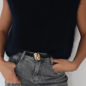 CEINTURE GOUTTE - NOIR