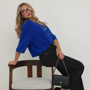 GILET MESSIA - BLEU ROI