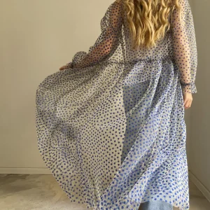 Veste longue tulle plumetis