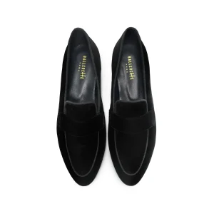 Mocassini donna eleganti in velluto nero