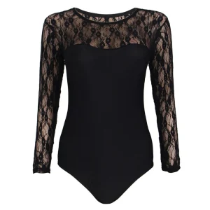 Body Manche Dentelle Noir