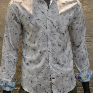 Chemise Slim 100% coton motifs fleurs