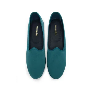 Friulane blu petrolio in velluto