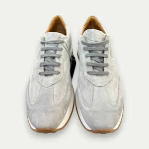 CITY BASKETS LIGHT GREY SUÈDE HOMME LACETS SEMELLES BICOLORE