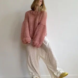 Pull « GASPARD » mohair rose