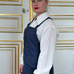 Robe salopette bleu marine