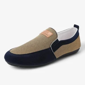 Mocassins Homme Bicolores en Toile