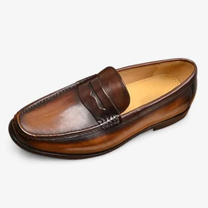 Mocassins Homme d'Affaire en Cuir Marron