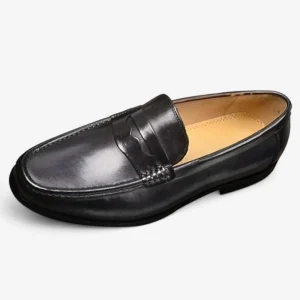 Mocassins Homme d'Affaire en Cuir Noir