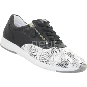 Basket Orthopédique Femme NEUT Noir et Blanc Extensible