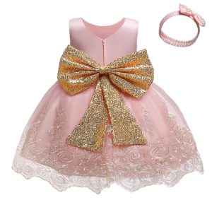 Bébé Brune Robe De Princesse
