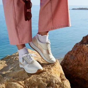 Basket Orthopédique Femme ADOUR Blanc et Beige