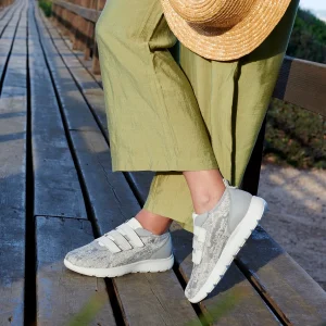 Basket Orthopédique Femme ADOUR Blanc et Gris