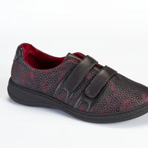 Basket Orthopédique Femme ADOUR Rouge et Noir