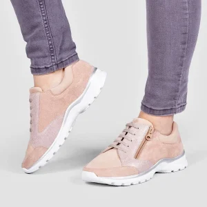 Basket Orthopédique Femme PODOWELL Beige et Rose