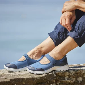 Basket Orthopédique Femme PODOWELL Melba Bleue