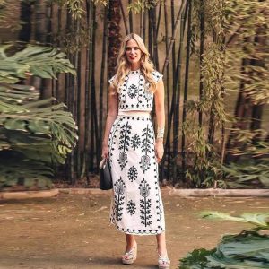 Ensemble jupe longue et top brodé - une allure bohème-chic - MAX FOR ME