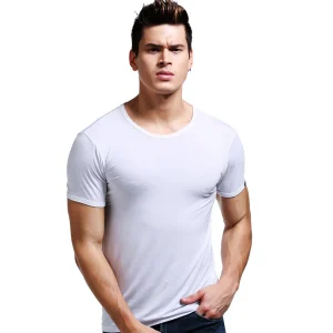 Homme vintage t shirt blanc jean