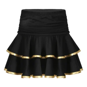 Jupe A Volants Noir Années 80