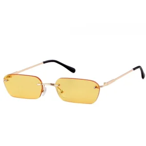 Lunette de soleil vintage jaune