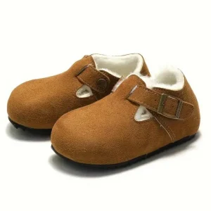 Mocassins En Daim À Bride Pour Garçon