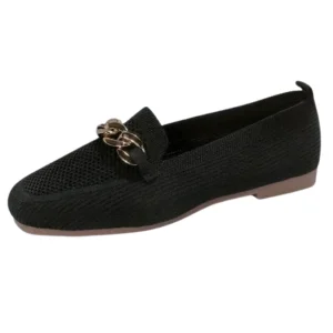 Mocassin Mary Jane Noir Style Rock