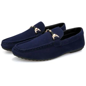 Mocassins Bateau Bleu Marine Pour Homme