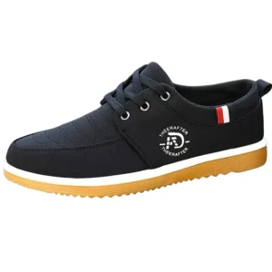 Mocassins Bateau Noirs Bicolores À Lacets Pour Homme