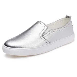 Mocassins En Cuir Lisse À Semelle Épaisse