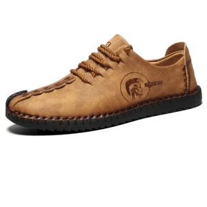 Mocassins En Cuir Synthétique Pour Homme Avec Semelle Orthopédique