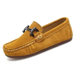 Mocassins Décontractés En Daim Avec Mors Pour Garçons