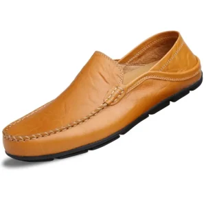 Mocassins En Cuir Synthétique Respirants Pour Hommes