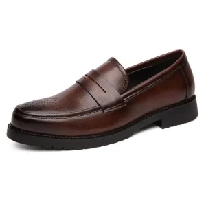 Mocassins Habillés En Cuir Véritable Pour Homme