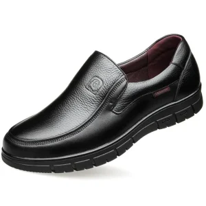 Mocassins Orthopédiques En Cuir De Vache Souple Pour Homme