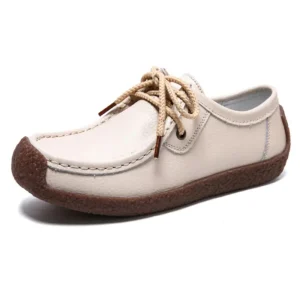 Mocassins Plats À Lacets Pour Femme