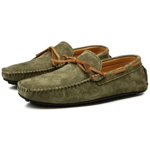 Mocassins Souples Antidérapants En Daim Pour Homme