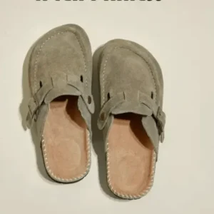 Mules à boucle suédé - Confort décontracté sophistiqué - MAX FOR ME