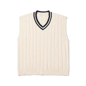 Pull gilet sans manche homme vintage