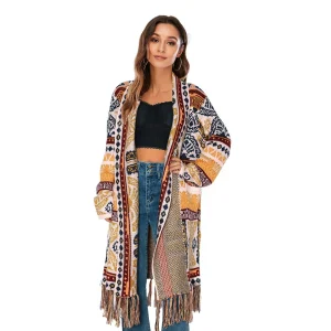 Pull vintage ethnique femme