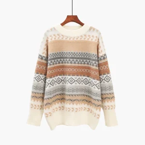 Pull vintage femme long