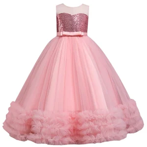 Robe Cérémonie Princesse Fille 5 6 Ans Tulle