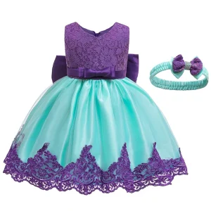 Robe Courte Princesse Bleu Fille Pas Chere