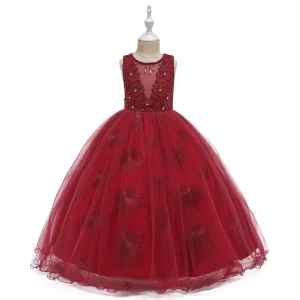 Robe De Princesse Rose Clair Fille