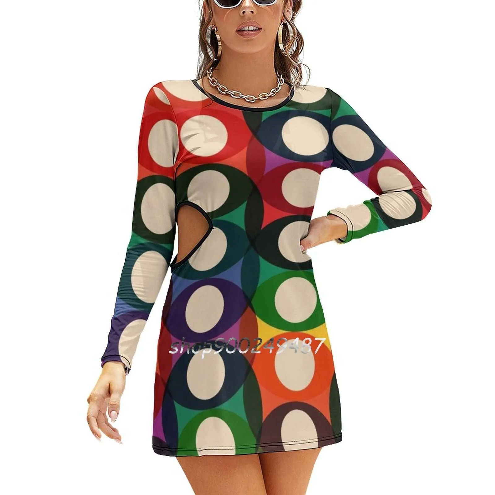 Robes Courte Style Années 70 – Image 3