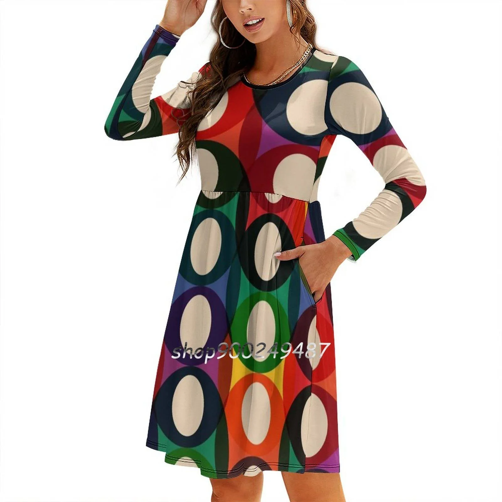 Robes Courte Style Années 70 – Image 2