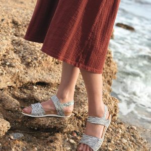 Sandales Orthopédiques Femme BRUMAN Blanche en Liège