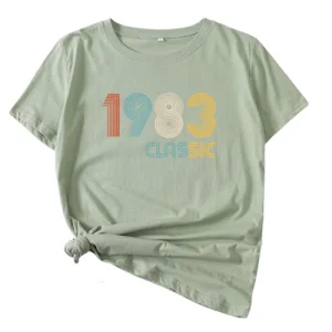 T Shirt Femme Vintage April 1983